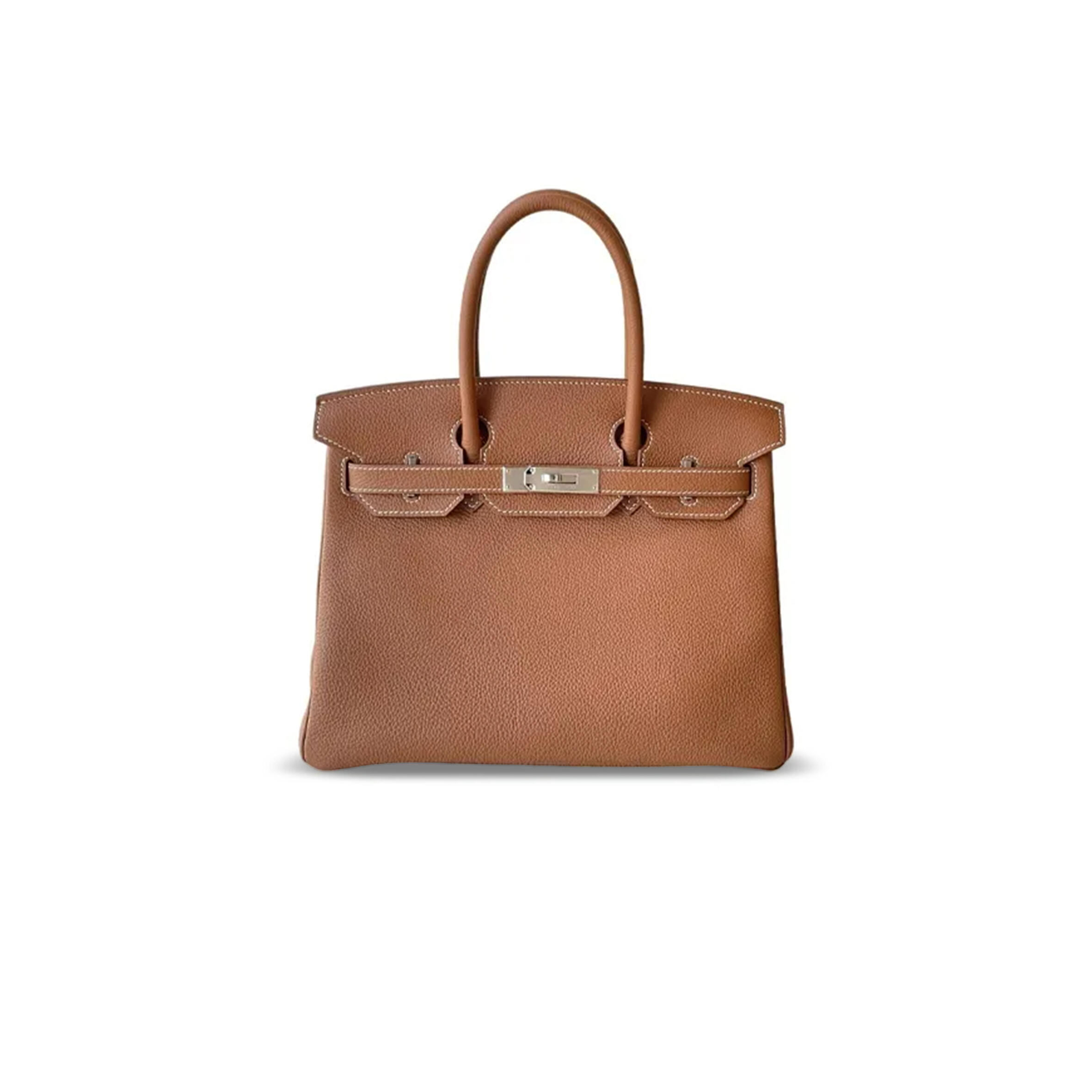H**me5 BIRKIN 30 TOGO BROWN PALLADIUM HARDWARE H030520CK37 (30*22*16cm) Master Quality